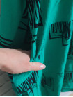 Женское штапельное платье размер 54-60 с карманами цвет оливка, зеленый 1 шт.