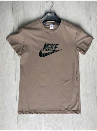 Футболка мужская из хлопка однотонная NIKE реплика размеры 46-54 оптом цвет в ассортименте