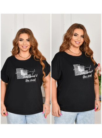 Футболка женская однотонная большие размеры 5,6 XL 12 штук H-108
