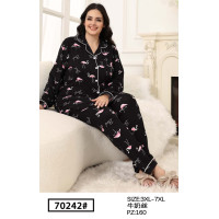 Женская пижама большого размера оптом 70242
