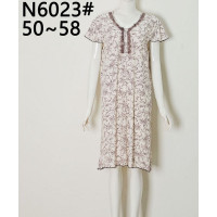 Жіноча нічна сорочка з рукавом великих розмірів 50-58 оптом