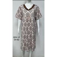 Жіноча нічна сорочка з мереживом великих розмірів 54-62 оптом