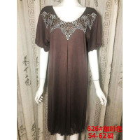 Жіноча нічна сорочка однотонна великих розмірів 54-62 оптом