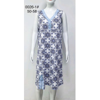 Жіноча нічна сорочка широке плече великих розмірів 50-58 оптом