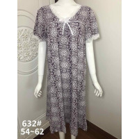 Жіноча нічна сорочка бамбук супер батал розмірів 54-62 оптом