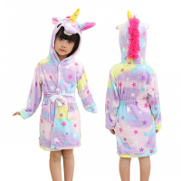 Халат-пижама кигуруми единорог звездный детский