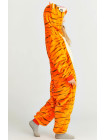 Цельная махровая детская пижама кигуруми Тигр 130
