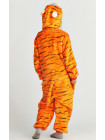 Цельная махровая детская пижама кигуруми Тигр 130