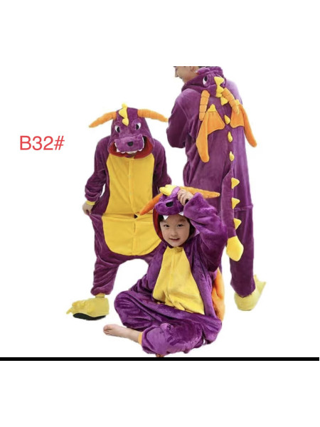 Детская пижама кигуруми дракон спайро