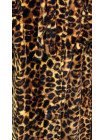 Женский махровый халат леопардовый