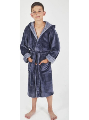 Дитячий махровий халат з капюшоном хлопчиковий.