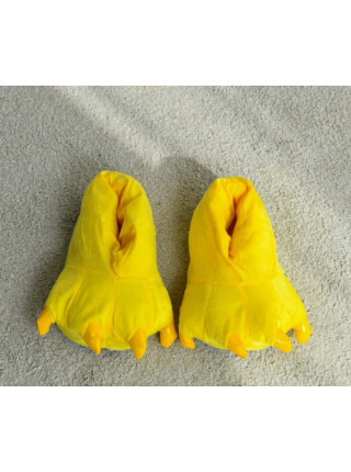 Дитячі тапочки кігурумі кігті жовті