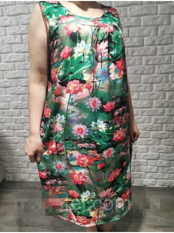 Сукня жіноча штапельна з квітковим принтом