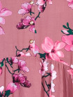 Рожева прогулянкова сукня з кишенями та квітами