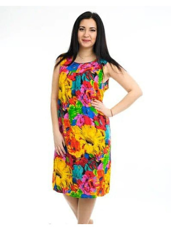 Штапельний сарафан сукня розмір 52-56 колір в асортименті 