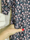 Женское платье из штапеля с карманами и цветочным узором