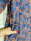 Женское прогулочное платье из штапеля с цветами