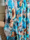 Женское прогулочное платье из штапеля с цветочным принтом