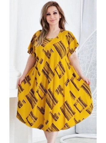 Яскрава штапельна сукня для жінок
