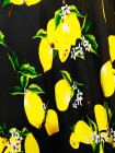 Жіноча яскрава штапельна сукня принт лимони