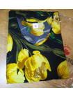Яркое женское летнее платье жёлтые тюльпаны
