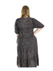 Жіноча штапельна сукня з візерунком