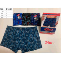 Трусы мужские боксёры принт упаковка 24 шт.