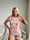 Піжама жіноча Eliz футболка і шорти з пончиками