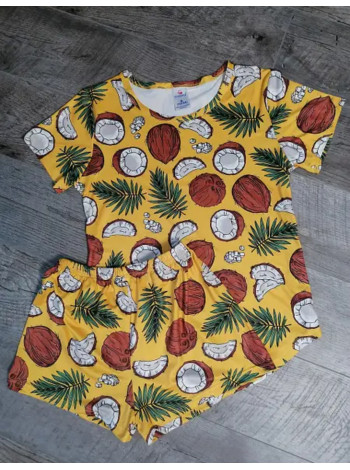 Летняя женская пижама шорты и футболка