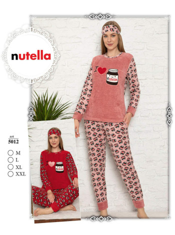 Зимняя женская пижама софт nutella