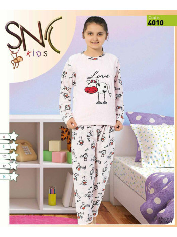 Махровая пижама для девочки Турция